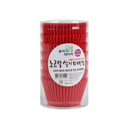 핀런드 머핀컵 55mm (200매) - 빨강색